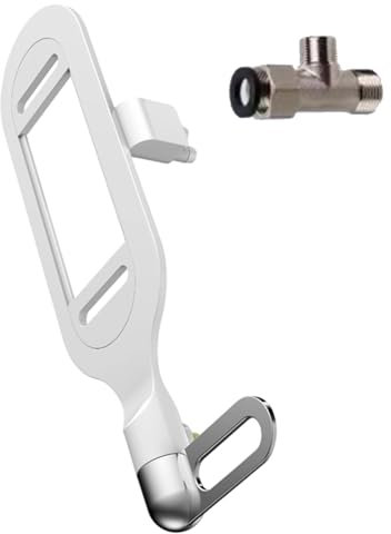 Accesorio de bidé para inodoro con boquillas de limpieza de doble cara y presión ajustable para asiento de inodoro para personas mayores
