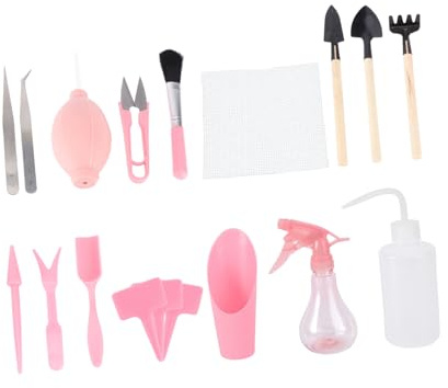 Abaodam 1 Ensemble Kit de Outils de Jardinage Compact pour Transplantation de Plantes Ensemble Mini Outils de Jardinage pour Cultivation et Entretien de Fleurs Couleur