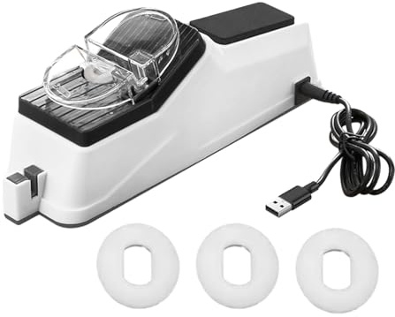 Outil D’Affûtage De Couteaux De Cuisine Électrique – Aiguiseur Rapide Et Précis | Dispositif Durable Avec Meules En Céramique | Accessoire Pour Lames Tranchantes À Domicile