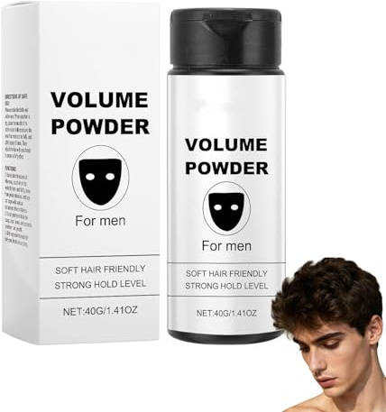Texturpuder für Männer, Volumen Puder Haare, Fluffy Hair Powder mit Mattem Effekt, Stylingpuder für Verbesserte Haltbarkeit, Verleiht Sofort Textur und Volumen, Leicht&Mattes Finish (40g, 1)
