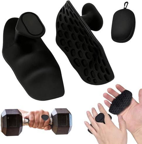 Feegela Maniglie Palestra Antiscivolo in Silicone, 1 Paia, Uomo e Donna