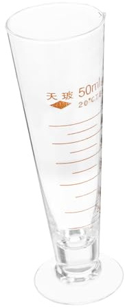 FUNOMOCYA Laboratory Glassware Measuring Cup with Spout Clear Graduated Scale for Accurate Liquid Measurement Stable Glass Beaker for Chemistry Experiments Baking Cooking and Scientific Use
