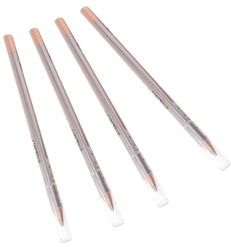 Penna Correttore Viso 4 Pezzi in Legno per Make Up Professionale | Stile Semplice e Moderno, Peso Ridotto per Uso Quotidiano, Adatta a Principianti e Make Up Artist
