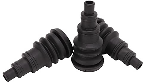 Tbest Manicotto di Protezione per Cablaggio di Avvio Firewall 3 Pezzi in Gomma Nera Universale per Fasci di Cavi 3/8 Pollici a 1 Pollice