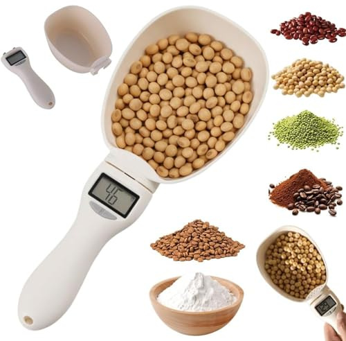 Electronic Measuring Spoon with Conversion, Adjustable Digital Measuring Spoons for Cooking Baking, High Precision Kitchen Gadget with Display, Portable Tool for Pet Dog Cat Food (1 PC)
