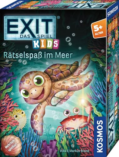 Kosmos EXIT® - Das Spiel Kids: Rätselspaß im Meer | Escape Room Spiel für 1-4 Kinder ab 5 Jahre, mehrfach spielbar und kindgerecht, EXIT Game ideal als Geburtstagsgeschenk