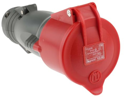 Prise mobile Hypra 32A - 3P+N+T - 380V~ à 415V~ - plastique - IP44