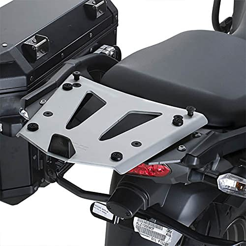 Topcase Träger Aluminium Monokey Koffer mit Alu Platte oder Max. Zuladung 6 kg Kawasaki KLZ 1000 Versys Bj. 12