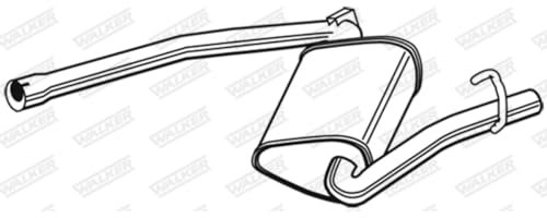 Walker 23054 Mittelschalldämpfer
