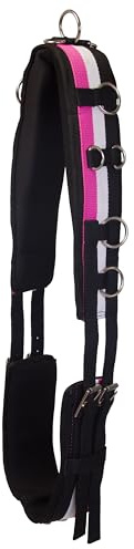 Imperial Riding Longiergurt „IRH Deluxe“, Polyester mit Neoprenfütterung und Metallringen, Neon Pink, Full