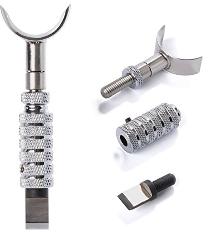 Itian DIY Tools Incisore in Pelle con 360 ° Girevole Coltello