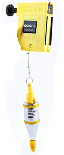 Aexit 4.2M Length Special Tool Yellow Silver Tone Leveling Device Magnetic Plumb Setter Model:98as205qo24
