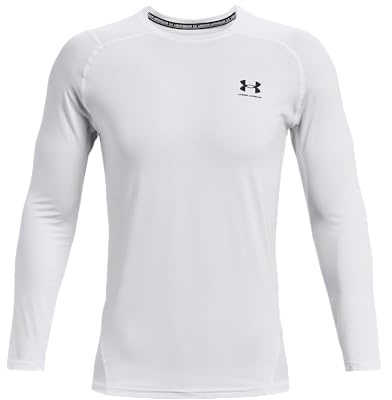 Under Armour HG Fitted Sweatshirt Weiss, S Herren