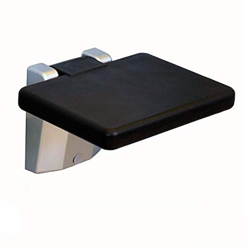 HYCH-Siège De Douche Rabattable Antidérapant Et Résistant À L'usure, Pliez Librement Ne Prend Pas De Place, Texture Douce Salle De Bains Tabouret Mural Pliant,Noir,20cm×26.5cm×37.5cm
