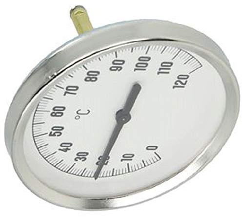 Bimetall Thermometer Ø 80 mm 0-120 °C - 50 mm Hülse Ø 6 mm