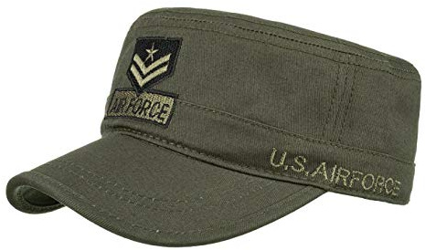 QICHEN Military Army Cap Herren Flache Baseball Kappe Freizeit Wandern