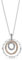 Pandora Signature interlocking circles sterling silver and 14k rose gold-plated pendant with clear cubic zirconia and necklace