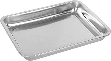 Fuente de Horno Acero inoxidable Parrilla rectangular de pescado for hornear placa de bandeja PAN Suministros de cocina for hornear platos PANNOS (Color : 4 (40 x 30x 2))