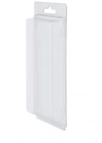 DOJA Industriell | Klappdeckel Plastikbehälter | Klarsichtpackung PACK 50 | Innen 145x77x15 Außen 180x90x25 | Plastikbox Transparent Mini Boxen Blisterverpackung Sichtverpackung Verpackung Plastik