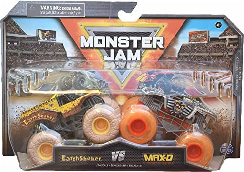 MonsterJam Tierra Shaker VS MAX D - Paquete doble