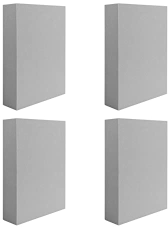 4 timbri in schiuma grigia modellabile in plastica per timbri in schiuma asciutta per tagliare e asciugare il blocco di schiuma per scultura, modellismo, progetti fai da te e artigianato