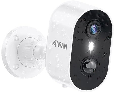 ANRAN 2K Wireless Security Camera Outdoor/Indoor, AI Motion Detection, Color Night Vision Home Security Camera, 2-Way Talk, Spotlight Siren Alarm, Battery Operated Security Camera, Work with Alexa, C2