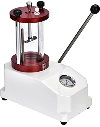 FILFEEL Strumento per Tester Impermeabile per Orologi, 2 Macchine per Test di Pressione di Resistenza della Cassa, Kit di Strumenti per la Riparazione di Orologi da Orologiaio, ca. 240 *