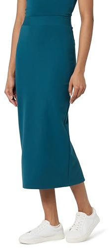 The Drop Esmeralda Midi Skirt Gonna, Legion Blu, XXL Plus