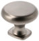 GTV - Lorena Pomello Diametro 3,3 cm I Pomelli per Mobili con Viti I Pomelli per Armadietto Pomelli Cucina Pomello Porta Pomello Cassetto Maniglie Mobili I Spazzolato Antracite