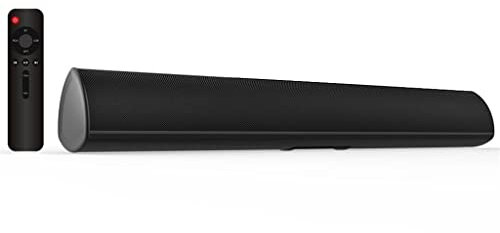 DLOETT 80W TV SoundBar Bluetooth Speaker Home Theater System 3D Surround Sound Bar Subwoofer Audio Remote Control Wall Mountable