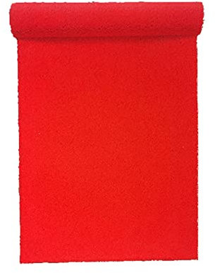 Roter Kunstrasen für drinnen und draußen, 25 mm, realistischer synthetischer Kunstrasen, entwässerbar, für Fitnessstudio, Terrasse, Hof, Balkon, Landschaft, Rasendekoration (Size : 2x3.5m)