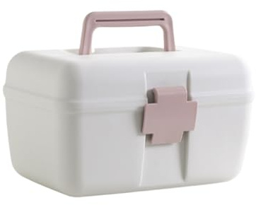 siduytin Medizinbox mit großem Fassungsvermögen, praktische Aufbewahrungslösung für zu Hause, einfach zu bewegen und überallhin mitzunehmen, Aufbewahrungsbox aus ABS Kunststoff, Nordisches Pulver