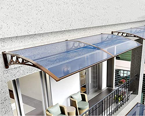 Markisen für Türen, Tür- und Fenstermarkisen, Dachvordächer, Polycarbonat-Abdeckung, UV-Schutz vor Regen und Schnee, Schützen Sie Ihre Besucher mit einer Halterung aus Aluminiumlegierung, pe