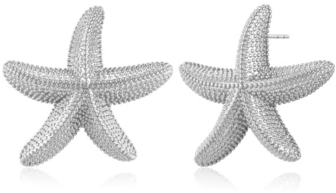 LILIE&WHITE Knoten-Ohrringe Gold & Silber – Klobige Creolen, Statement-Schmuck, Elegante Knoten-Design Ohrstecker für Damen
