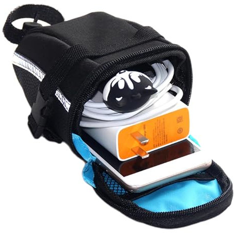 Satteltaschen Für Fahrrad, Fahrradsatteltasche, Untersitz-Fahrradtasche, Fahrrad-Untersitztasche, Fahrrad Satteltasche, Fahrradtasche Sattel Mit Großer Kapazität, Reflektierende Satteltasche Rennrad