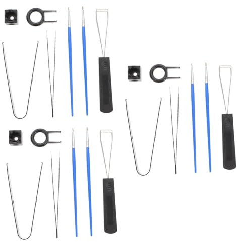 jojofuny 3sets Keycap Puller Key Cap Puller Tool Mechanical Keyboard Cleaning Remover Brush