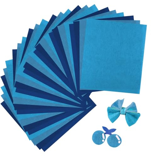 Osuter Filz zum Basteln,1mm Filz Zum Nähen,20 x 30 cm Filzstoff,20 Stück Felt Sheets for Crafts,Weicher Bastelfilz Basteln,Filzstoff Bastelfilz für Handarbeit DIY Nähprojekt Party Dekorationen