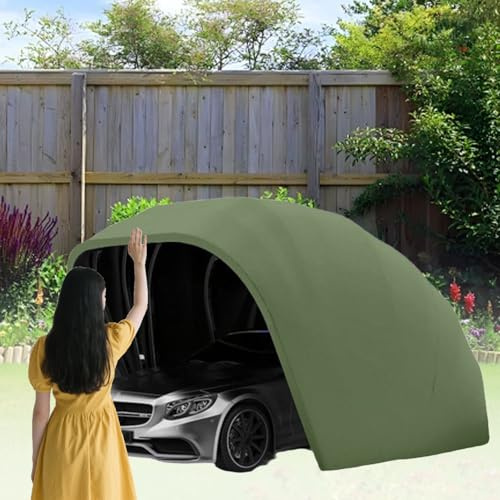 Riparo portatile per esterni, tenda semi-automatica, per auto, garage, antivento, a prova di neve, pieghevole, per veicoli