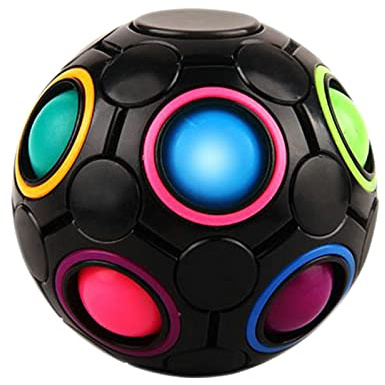 Generisch Für Kinder Rainbow Game Reliever Puzzle Speed Stress Teens (Black, One Size)