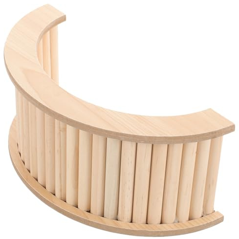 Abaodam Échelle Bois pour Hamster et Petits Animaux Pont Escalade Lisse et Sécurisé Enrichissement pour Rongeurs Escalade Flexible pour Cage de Cobayes et Gerbilles