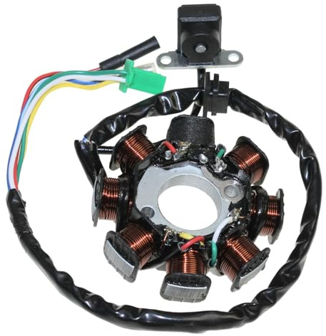Citomerx Lichtmaschine 8 Spulen für 4 Takt China Roller | Passend für GY6 125/150ccm Adly/Herchee AGM Aiyumo Baotian Benzhou Jiajue JJ150T Jmstar Airbus Falcon Qingqi Rex RS SC SYM