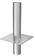 Schornsteinverlängerung Kaminverlängerung einwandig DN Ø 180 mm 0,5 m