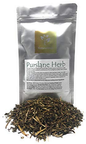 Purslane Herb - Dried And Cut Vegetable Similar To Spinach - Mix It With Yogurt To Make Tzatziki - Ingredients: 100% Purslane (Portulaca Oleracea) - Kosher, Halal, Natural - Net Weight: 1.05oz / 30g