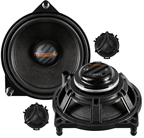 MUSWAY CLM4.2C - 10 cm (4”) 2-Wege Komponenten-System KOMPATIBEL MIT Mercedes-Benz C/GLC/E KLASSE