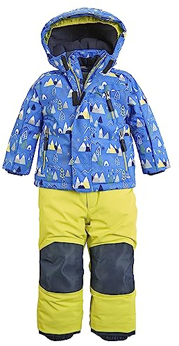 Killtec firstinstinct by killtec enfants Combinaison de ski/neige 3 en 1 avec pantalon zippé et capuche, imperméable FISW 34 MNS JCKT AND PNTS, royal, 98, 39911-000