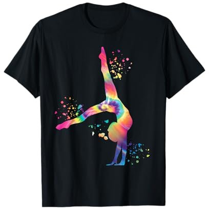 Ginnasta con Pavimento Ragazze Bambini Ginnastica Ritmica Maglietta