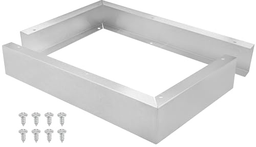 Microwave Filler Kit 2.95” Wide Stainless Steel Microwave Trim Kit Replaces W10164745 - Compatible with Whirlpool GE and Most Other Brands - Fills Over the Range Oven Cabinet Gap - 17.25”D x 10.75”H