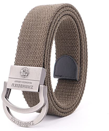 Herren Nylon-Canvas-Gürtel, Leichter, Atmungsaktiver, Verstellbarer Doppelring-Stoffgürtel, Hochleistungsgürtel, Schnellverschluss-Taillengürtel Aus Canvas-Kunststoffschnalle Mit Metallschnalle F