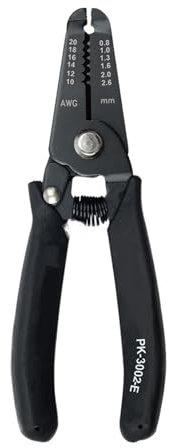 RHAIYAN Precision Wire Strippers AWG 30-20 1PK-3001E Anti-Static Black Insulated Handle Cutting Pliers Electrician Tools Specific (Color : 1PK-3002E)