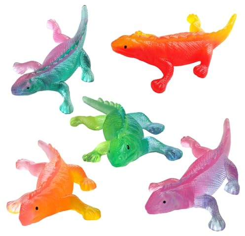 5-delad jumbo gradient rader ödla mochi squishies, dekompression squishy leksaker, barnfest förmåner, barns födelsedagsfest presenter, klassrumspriser